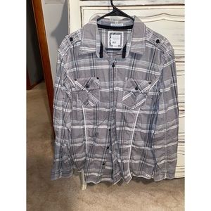 Mens BKE Long sleeve Button Down Size XL slim fit